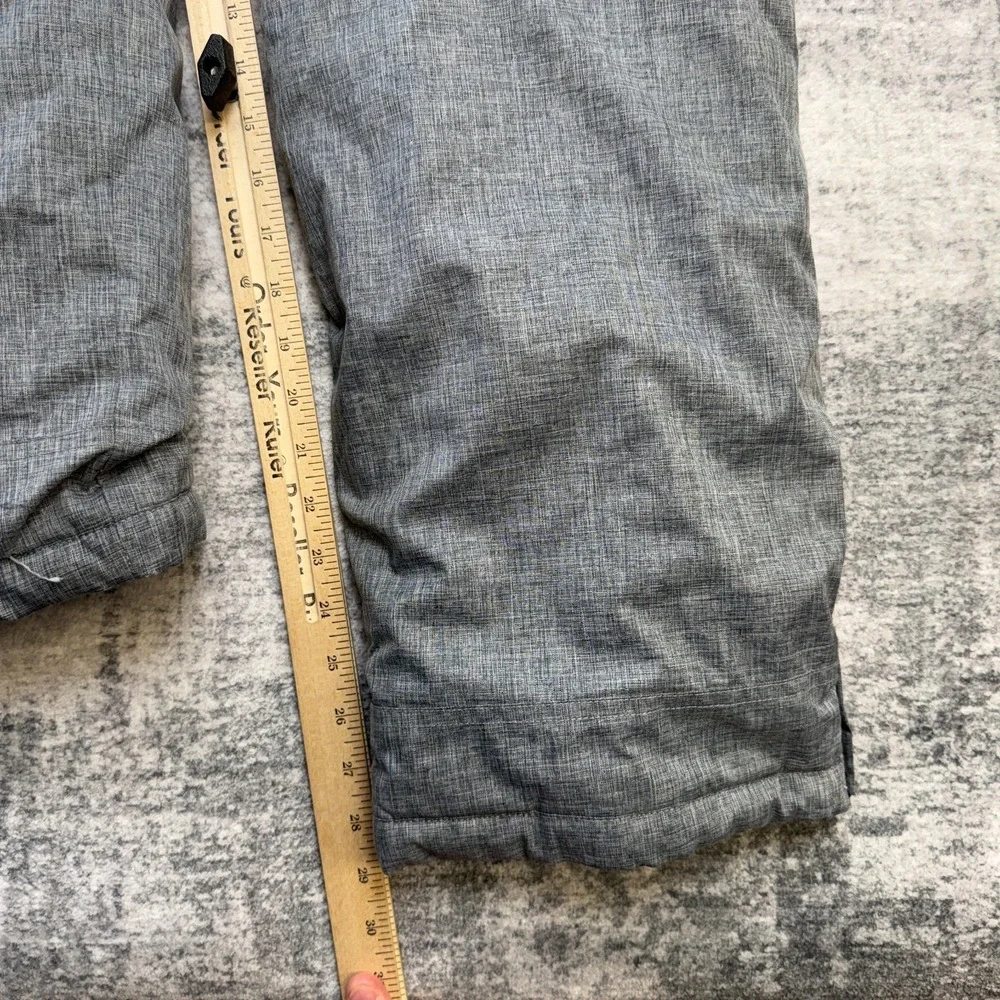 LL Bean Snow Pants‎ Kids Youth 14 Gray Insulated Adjustable Waist Ski Snowboard